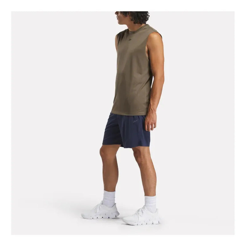 Short Reebok Hombre Id Train Knit Azul