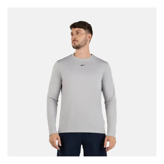 Polera Reebok Hombre Train Ls Tech Gris