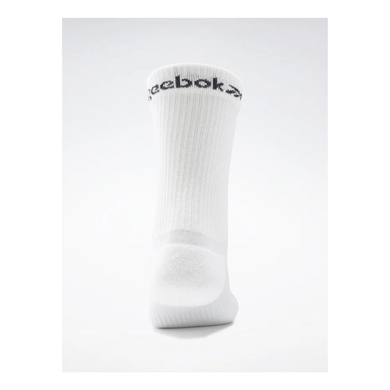 Calcetines Reebok Unisex Mid Crew Sock 3p Blanco
