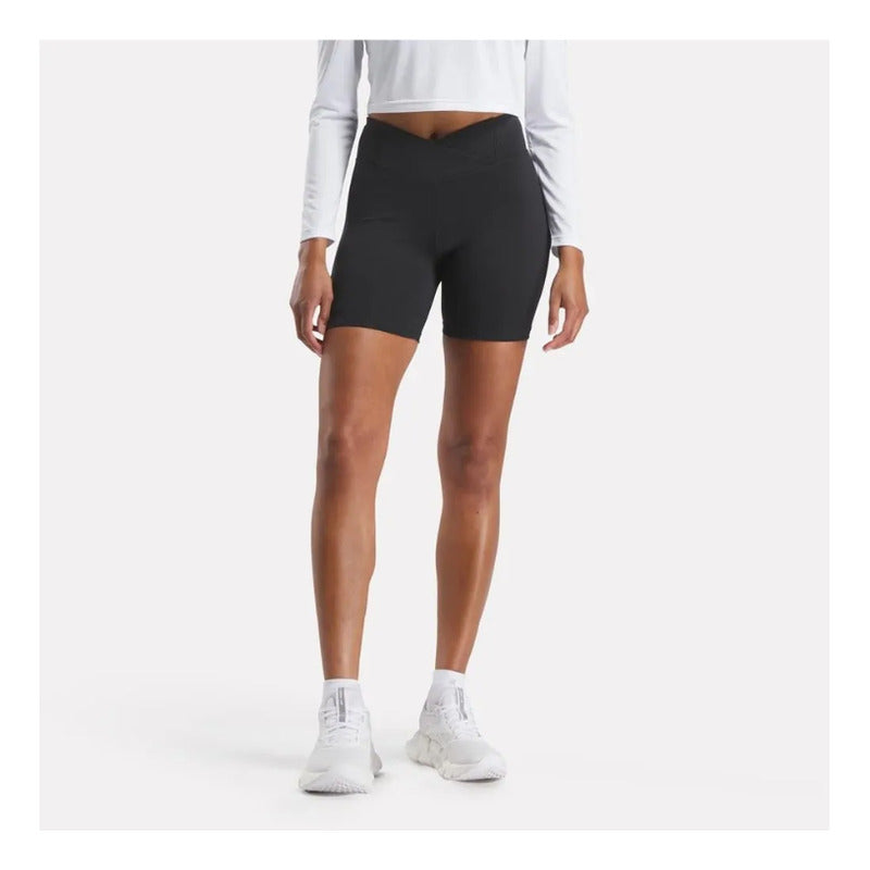 Calza Reebok Mujer Train High Rise Bike Negro