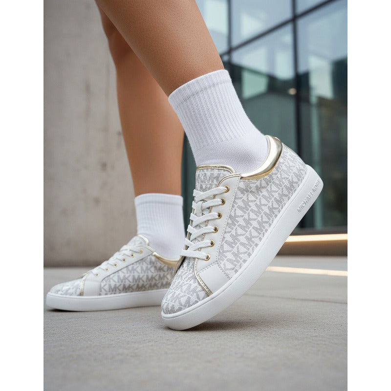 Zapatillas Michael Kors Mujer Jem Ralley Vanilla