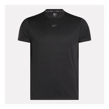Polera Reebok Hombre Train Melange Tech Tee Negra