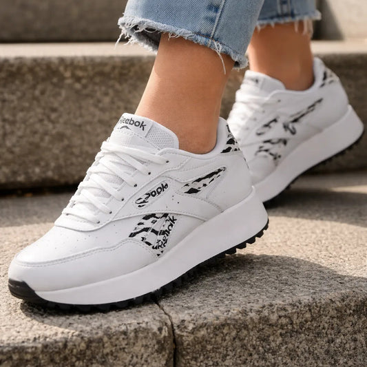 Zapatillas Reebok Mujer Modelo Glide Ripple Double Blanca