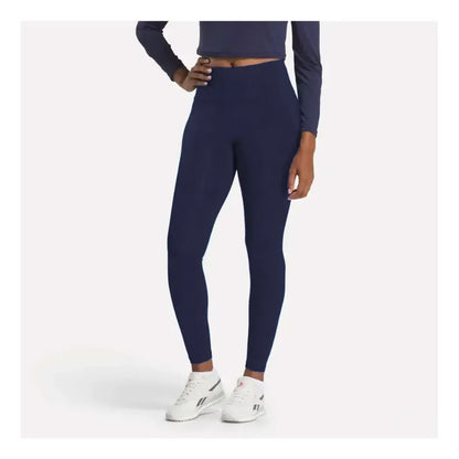 Calza Deportiva Mujer Reebok Core Train High Rise Azul