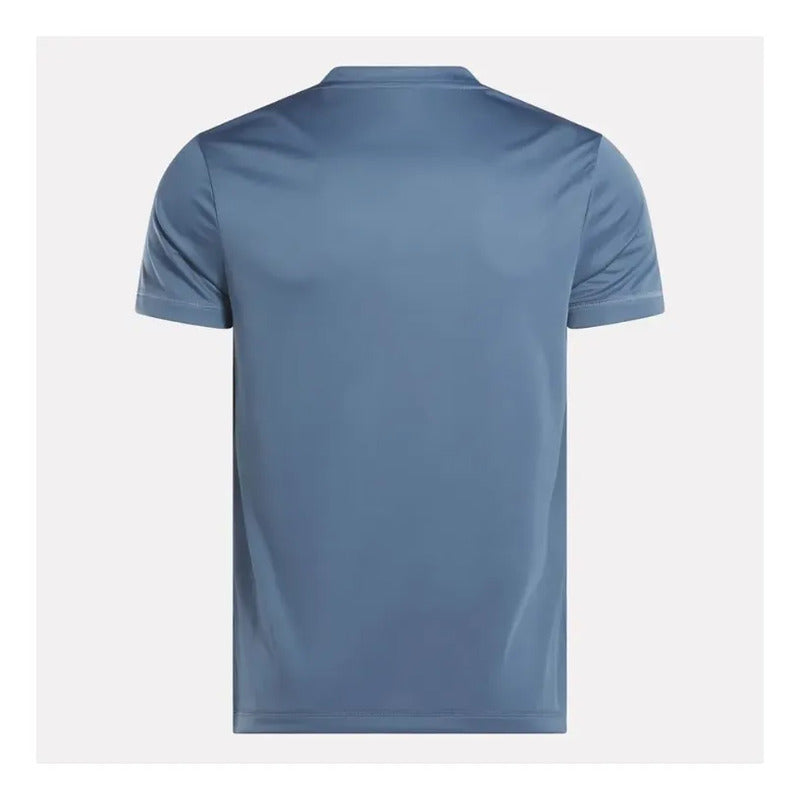 Polera Reebok Hombre Train Melange Tech Tee Gris