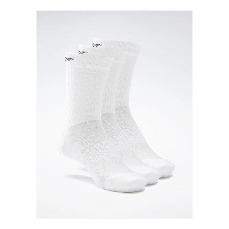Calcetines Reebok Unisex Mid Crew Sock 3p Blanco