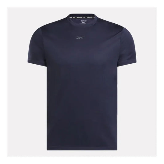 Polera Reebok Hombre Train Melange Tech Tee Azul
