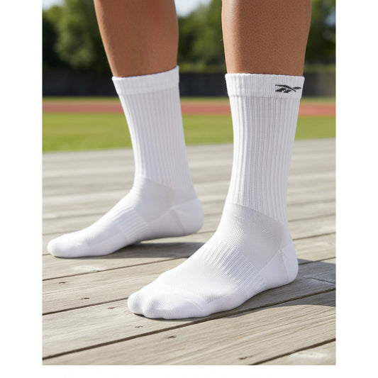 Calcetines Reebok Unisex Mid Crew Sock 3p Blanco
