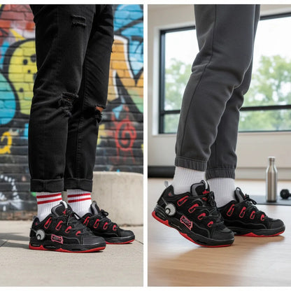 Zapatillas Osiris Hombre D3 2001 Black Red Velcro