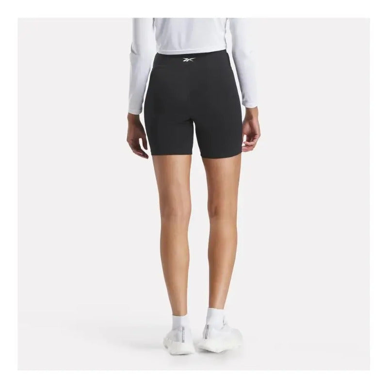 Calza Mujer Reebok Train High Rise Bike Short Negro