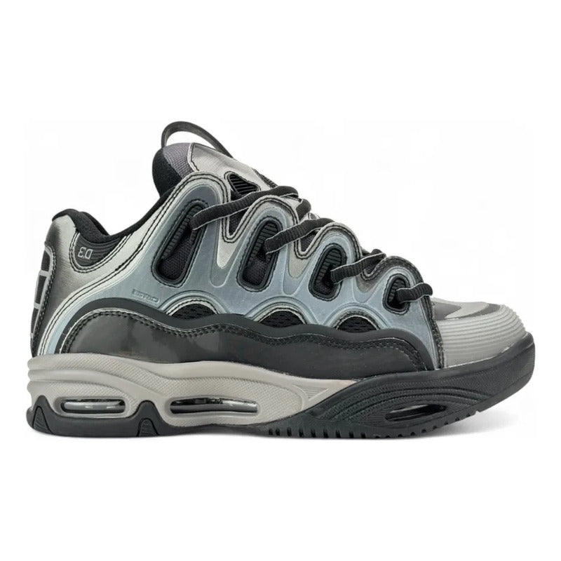 Zapatillas Osiris Hombre D3 2001 Silver Black Holo