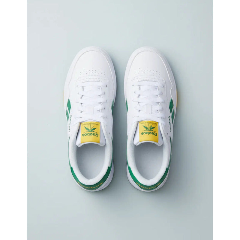 Zapatillas Reebok Unisex Modelo Bb 1000 Blanco - Verde