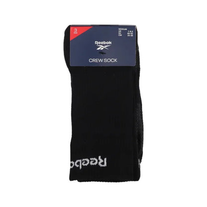 Calcetines Reebok Unisex Mid Crew Sock 3p Negro