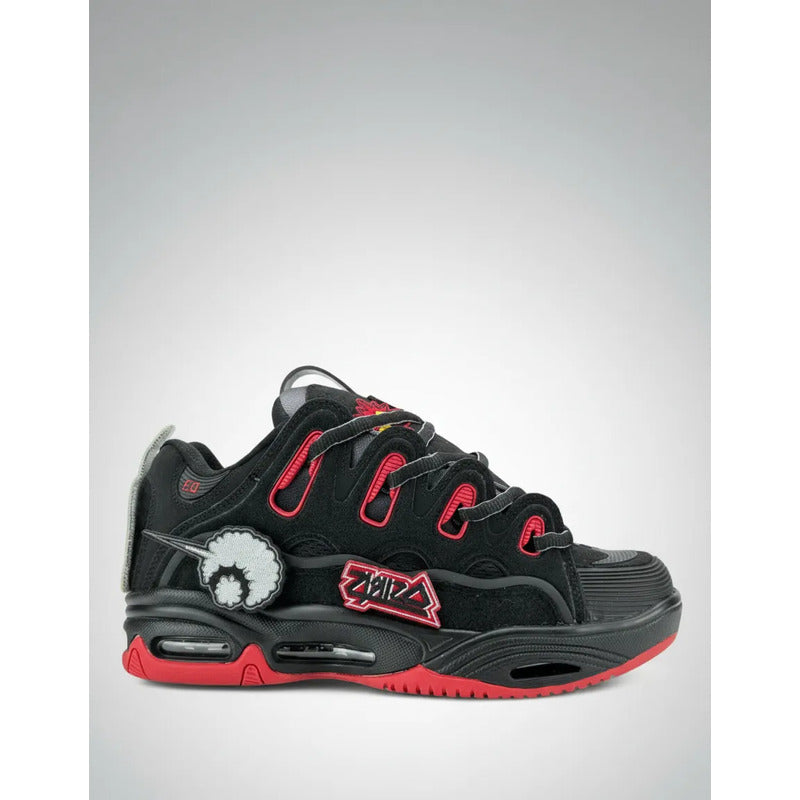 Zapatillas Osiris Hombre D3 2001 Black Red Velcro