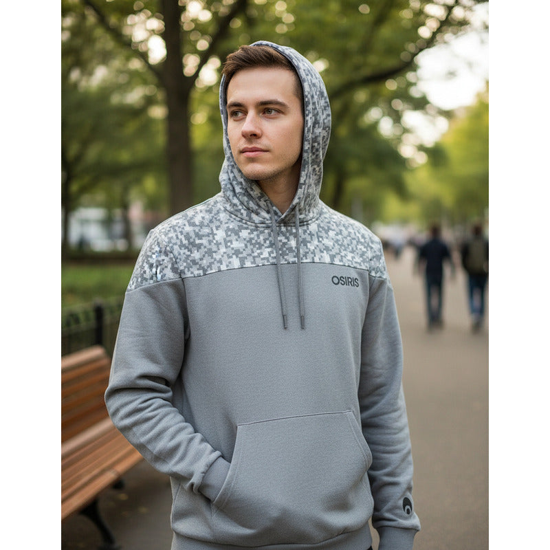 Poleron Osiris Hombre Butterfly Gris