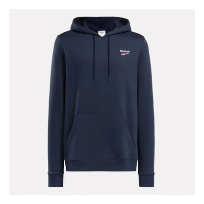 Poleron Reebok Deportivo Hombre Small Logo Fleece Azul