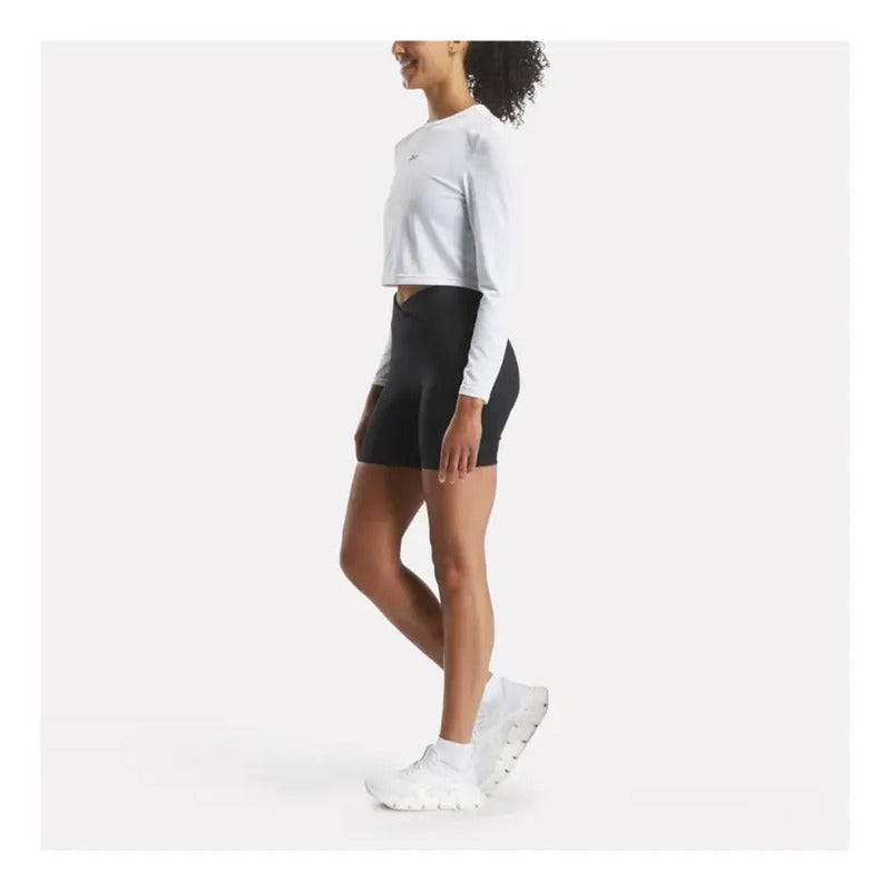 Calza Mujer Reebok Train High Rise Bike Short Negro