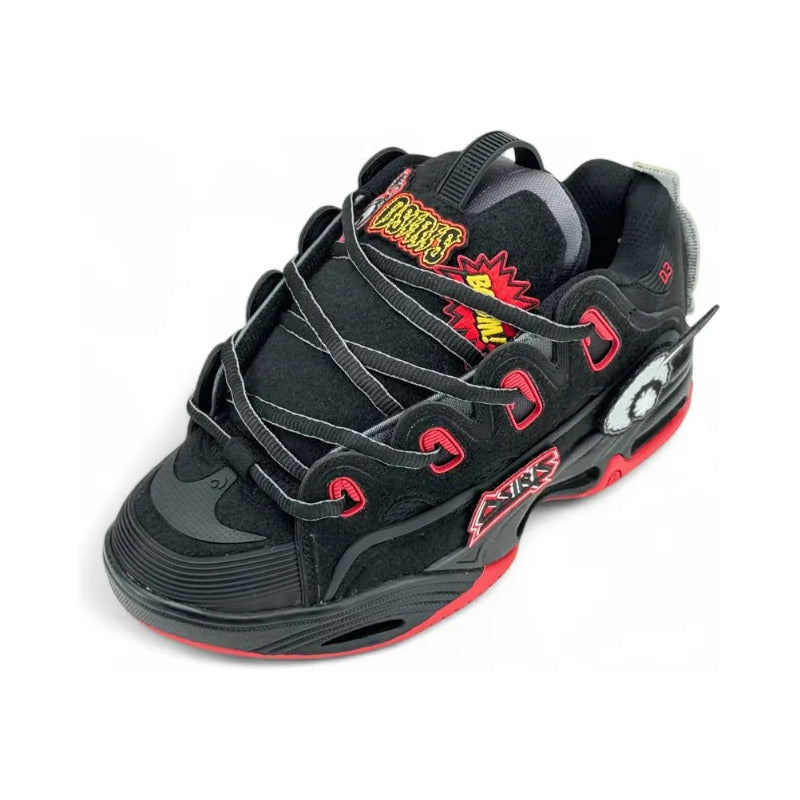 Zapatillas Osiris Hombre D3 2001 Black Red Velcro