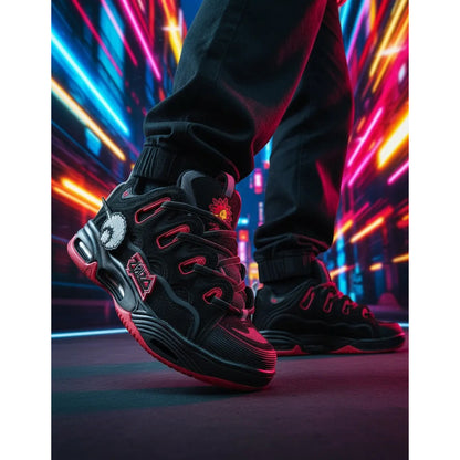 Zapatillas Osiris Hombre D3 2001 Black Red Velcro