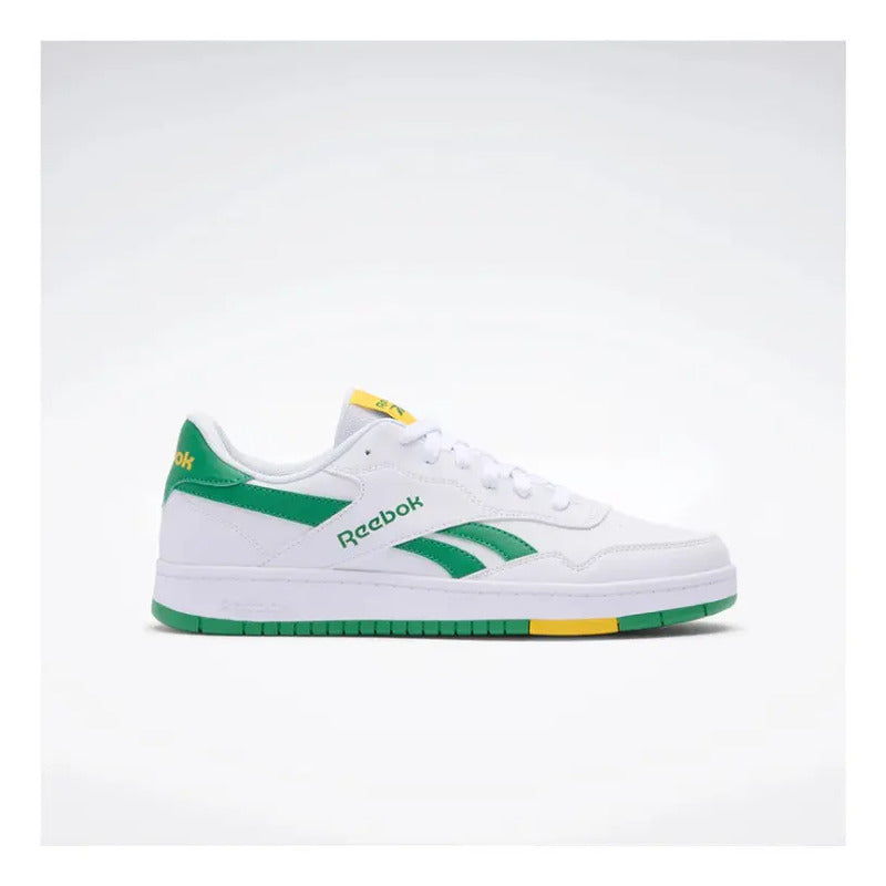 Zapatillas Reebok Unisex Modelo Bb 1000 Blanco - Verde