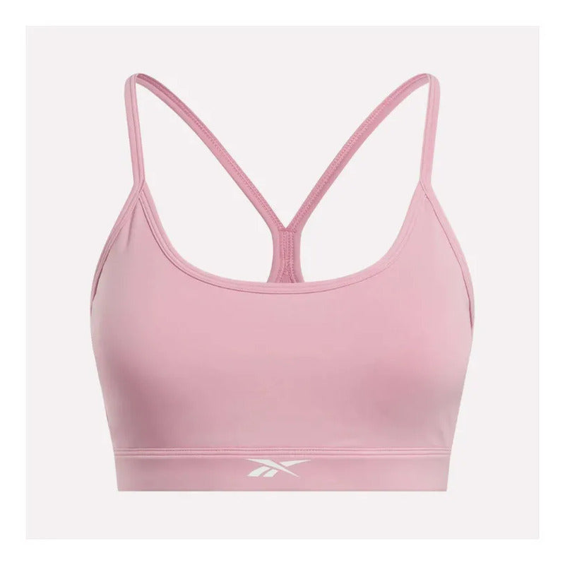 Peto Deportivo Mujer Reebok Core Strappy Bra Rosado