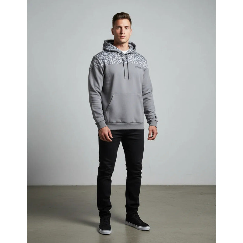 Poleron Osiris Para Hombre Modelo Butterfly Gris