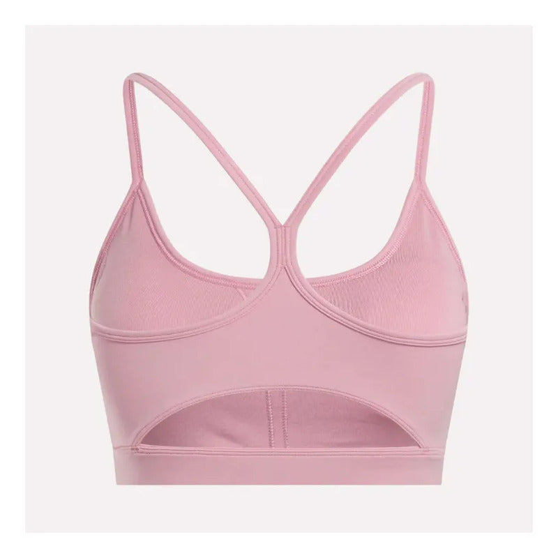 Peto Deportivo Mujer Reebok Core Strappy Bra Rosado