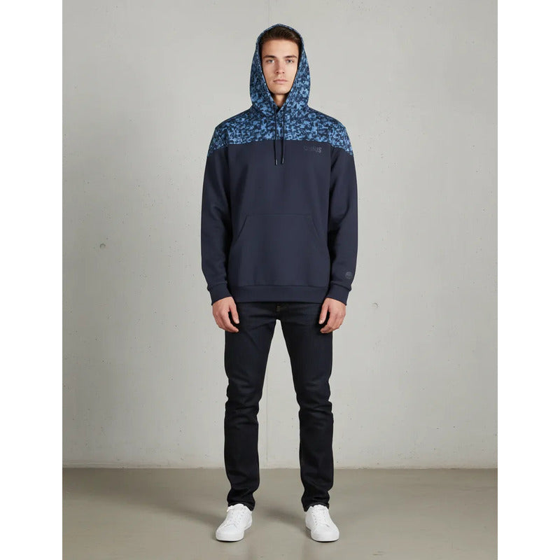 Poleron Osiris Hombre Hoodie Azul