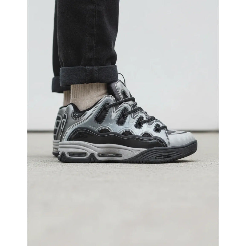 Zapatillas Osiris Hombre D3 2001 Silver Black Holo
