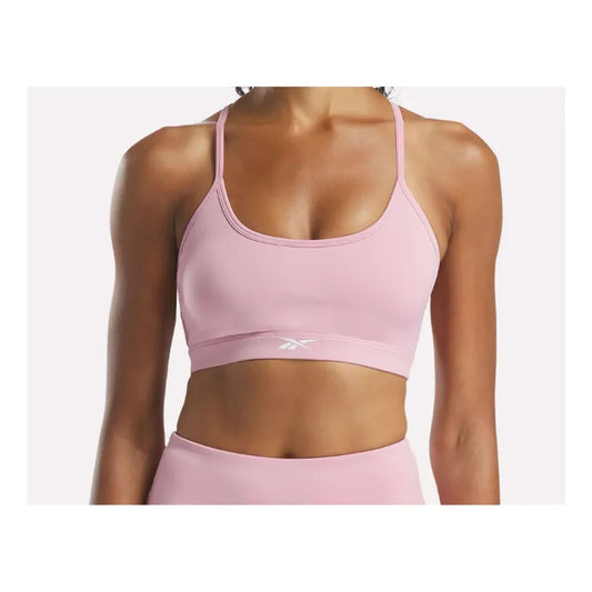 Peto Deportivo Mujer Reebok Core Strappy Bra Rosado