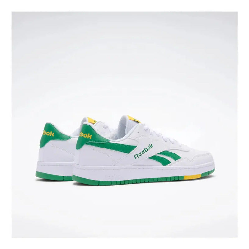 Zapatillas Reebok Unisex Modelo Bb 1000 Blanco - Verde