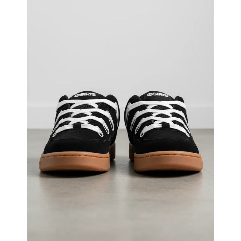 Zapatillas Osiris D3.s Para Hombre, Ancho Estándar Negro Blanco Cafe Lisa 9 Us