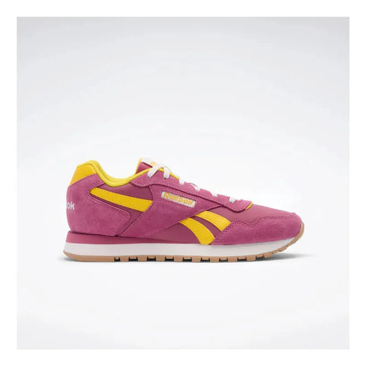 Zapatillas Reebok Mujer Modelo Glide Rosado - Amarillo