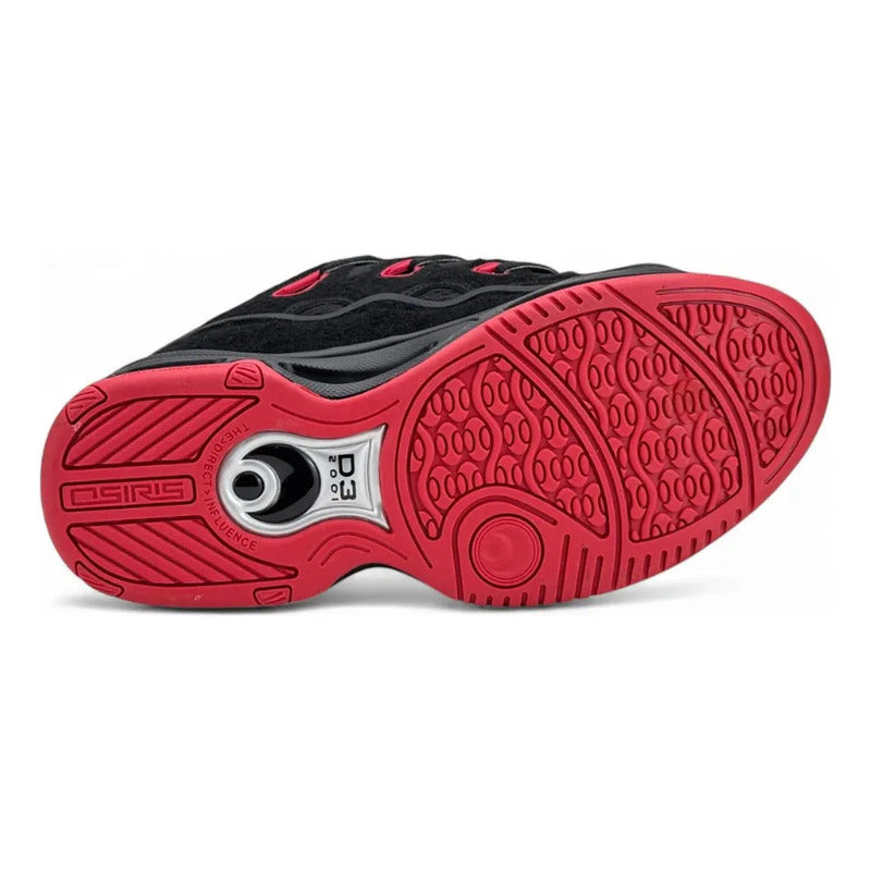 Zapatillas Osiris Hombre D3 2001 Black Red Velcro