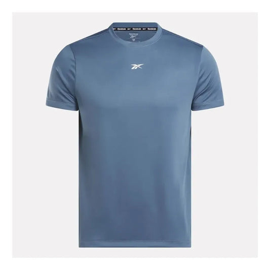 Polera Reebok Hombre Train Melange Tech Tee Gris