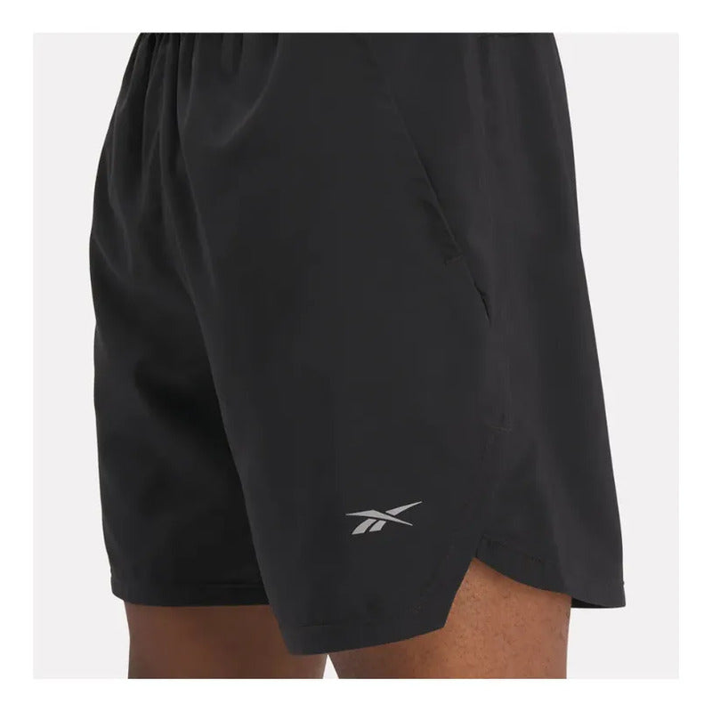 Short Running Reebok Para Hombre Negro