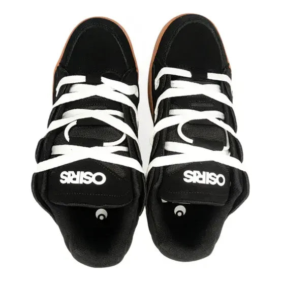 Zapatillas Osiris D3.s Para Hombre, Ancho Estándar Negro Blanco Cafe Lisa 10 Us