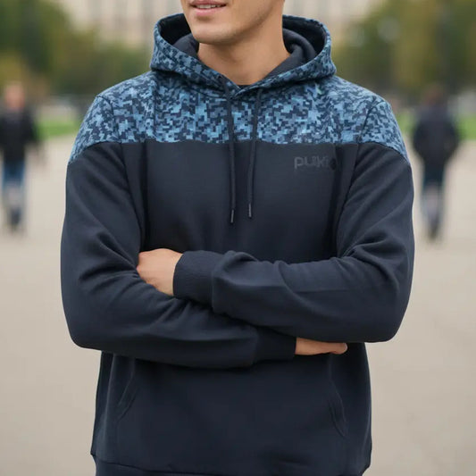 Poleron Osiris Hombre Hoodie Azul