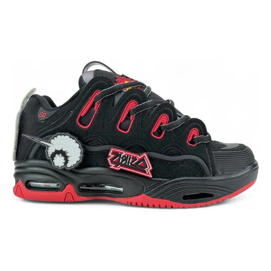 Zapatillas Osiris Hombre D3 2001 Black Red Velcro