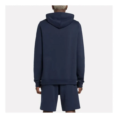 Poleron Reebok Deportivo Hombre Small Logo Fleece Azul