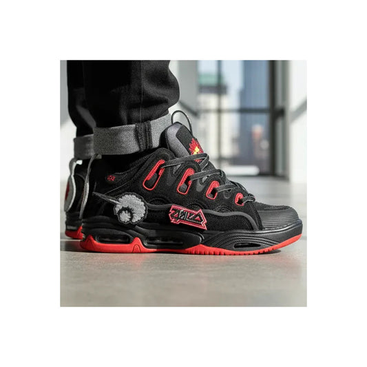 Zapatillas Osiris Hombre D3 2001 Black Red Velcro