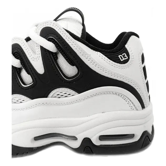 Zapatillas Osiris D3 2001 Para Hombre - Ancho Estándar Negro-blanco-negro Lisa 9 Us