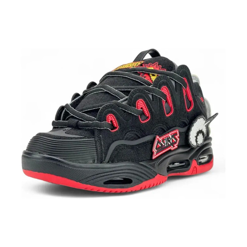 Zapatillas Osiris Hombre D3 2001 Black Red Velcro