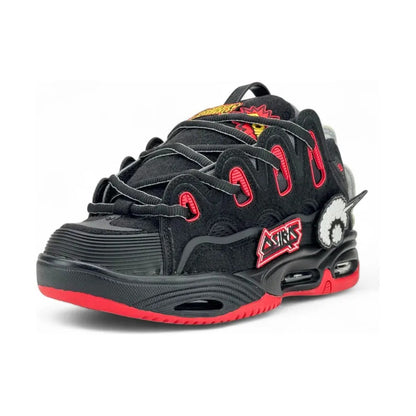 Zapatillas Osiris Hombre D3 2001 Black Red Velcro