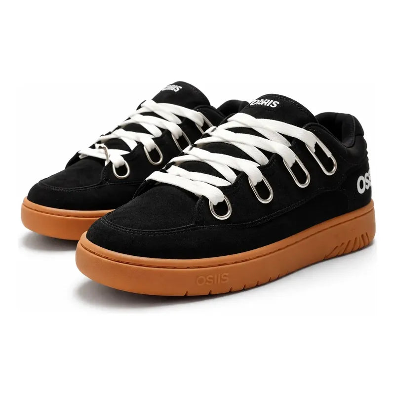Zapatillas Osiris D3.s Para Hombre, Ancho Estándar Negro Blanco Cafe Lisa 7.5 Us