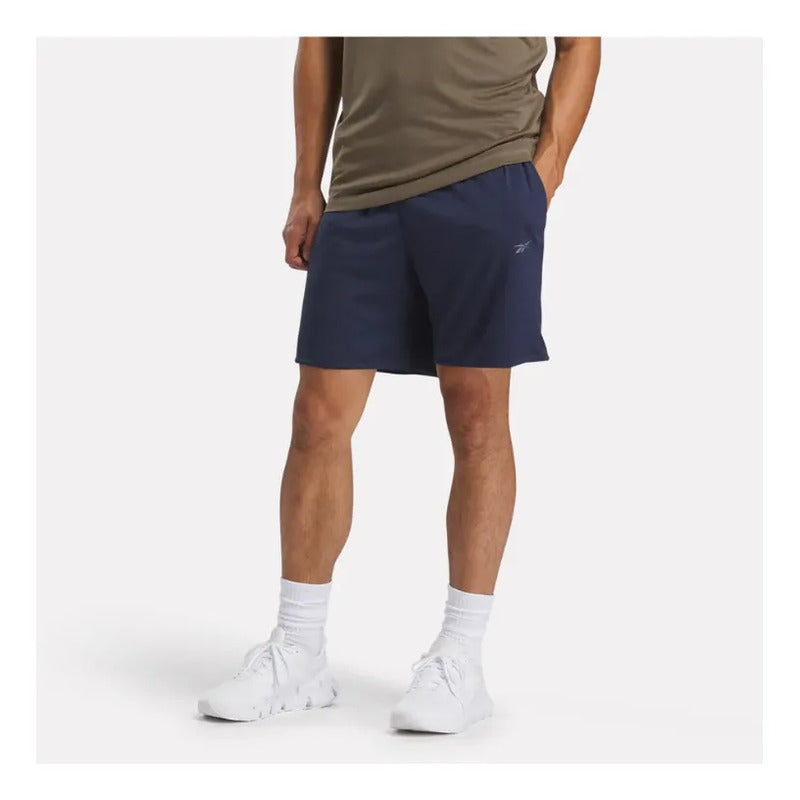 Short Reebok Hombre Id Train Knit Azul