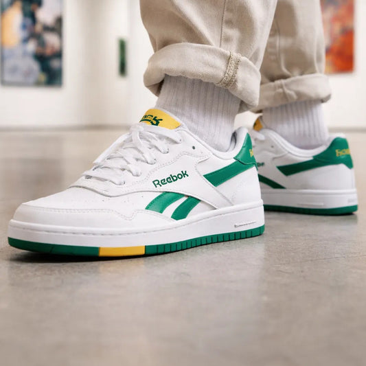 Zapatillas Reebok Unisex Modelo Bb 1000 Blanco - Verde