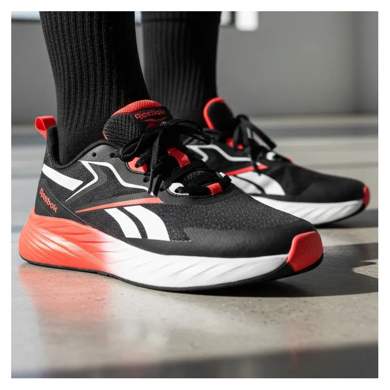 Zapatillas Reebok Hombre Modelo Verse Negro Blanco Rojo